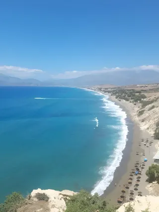 Kalamaki vista aerea della spiaggia
