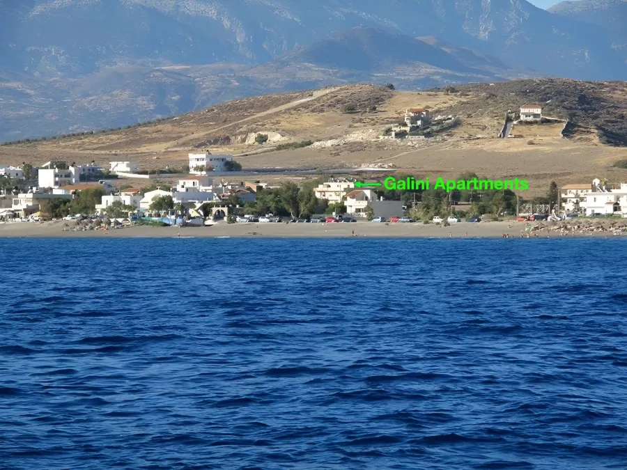 unser Standort am Strand von Kalamaki