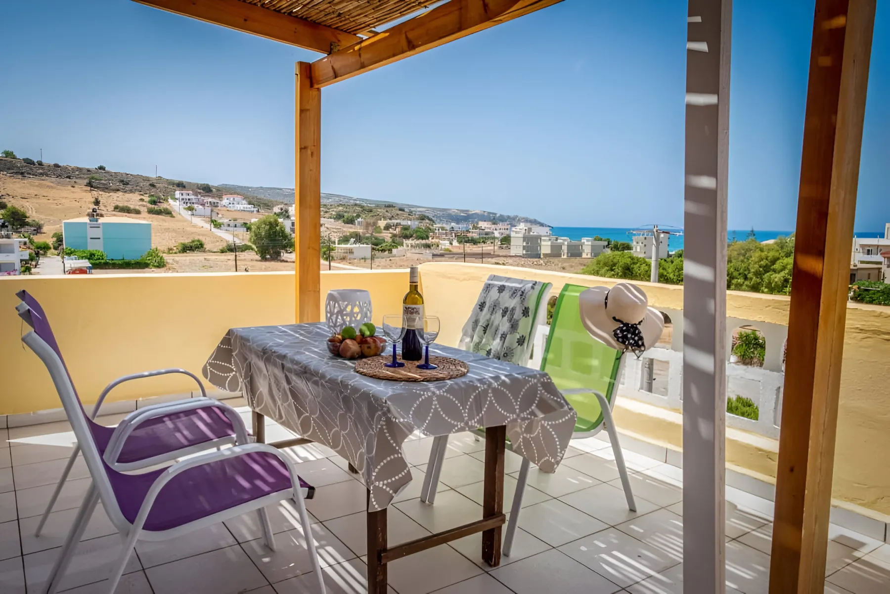 the private rooftop terrace