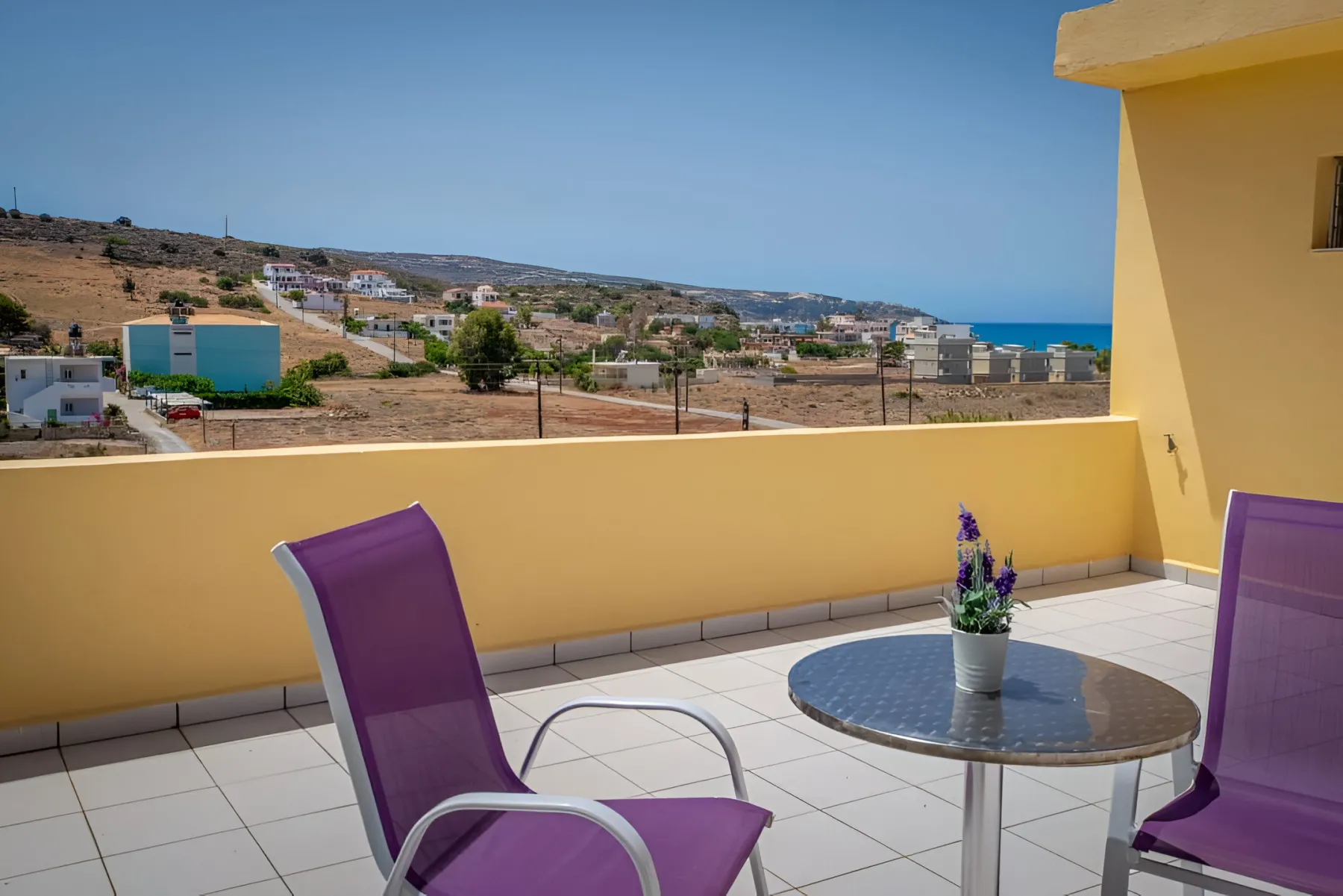 the private rooftop terrace